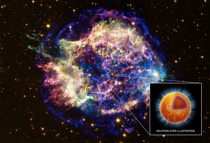 Cassiopeia A - Superfluid Found In Neutron Star's Core